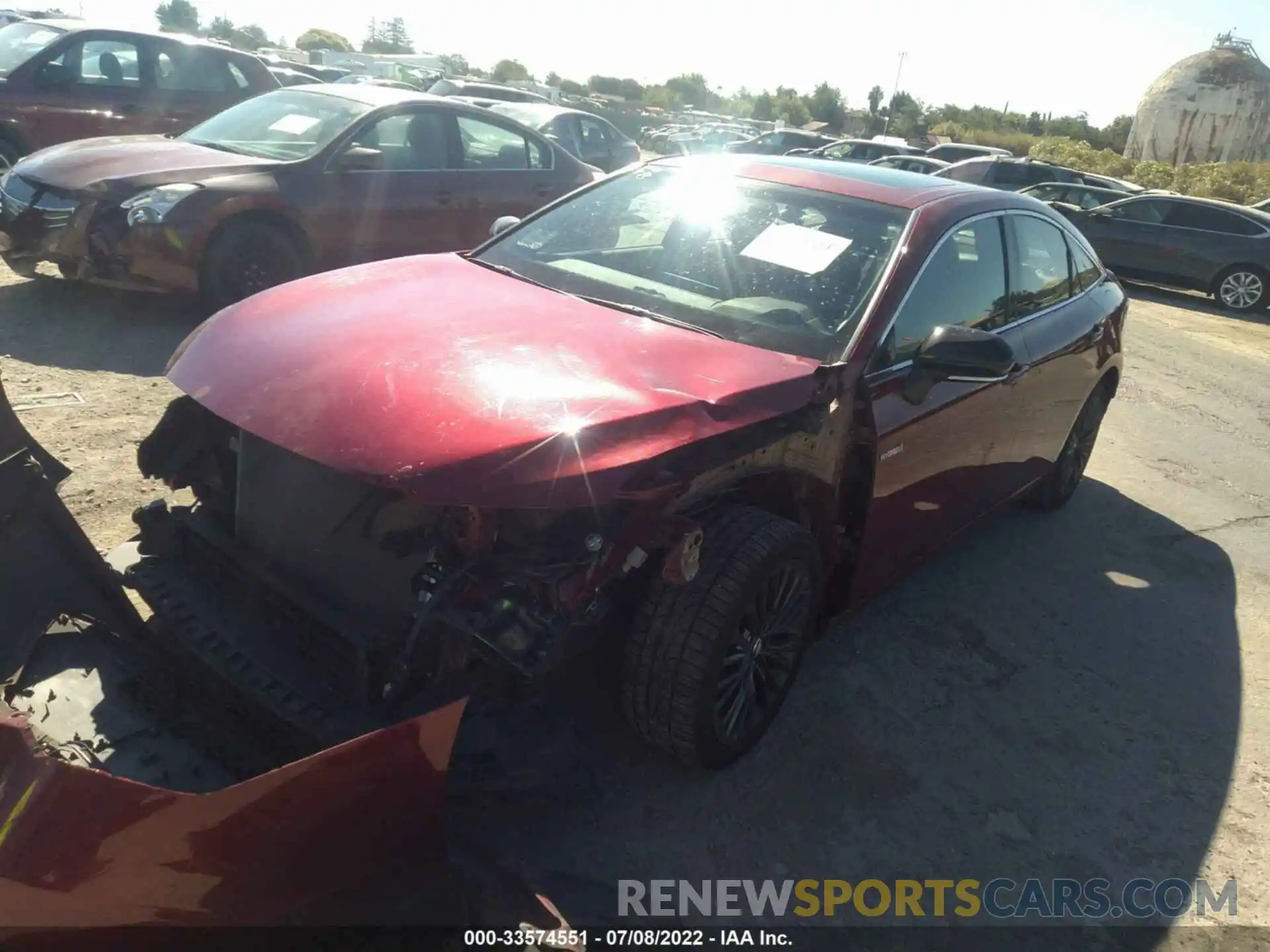 2 Photograph of a damaged car 4T1B21FB2KU001725 TOYOTA AVALON 2019