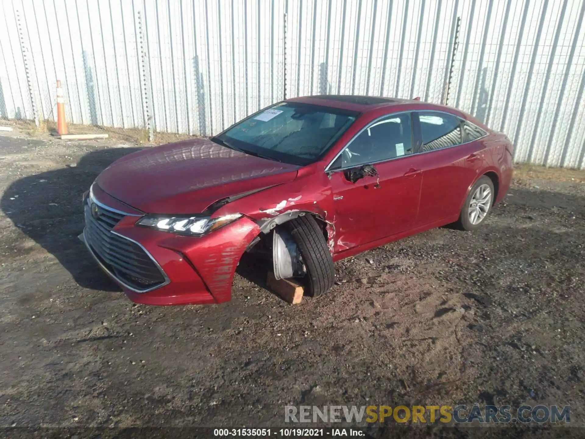 2 Photograph of a damaged car 4T1B21FB2KU002583 TOYOTA AVALON 2019