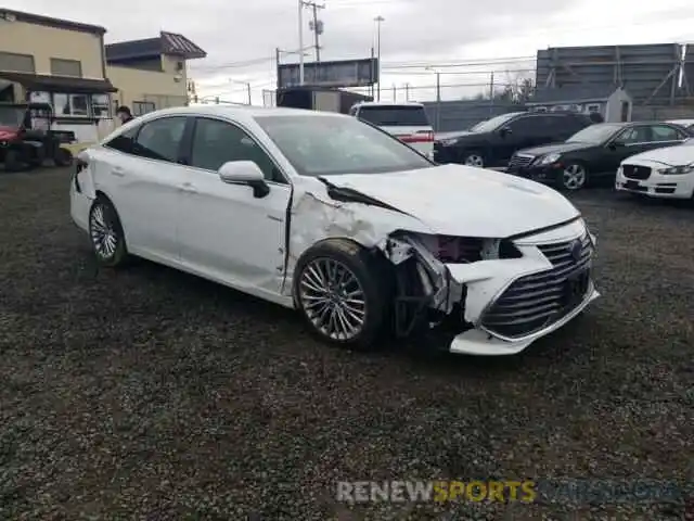 1 Photograph of a damaged car 4T1B21FB2KU006357 TOYOTA AVALON 2019