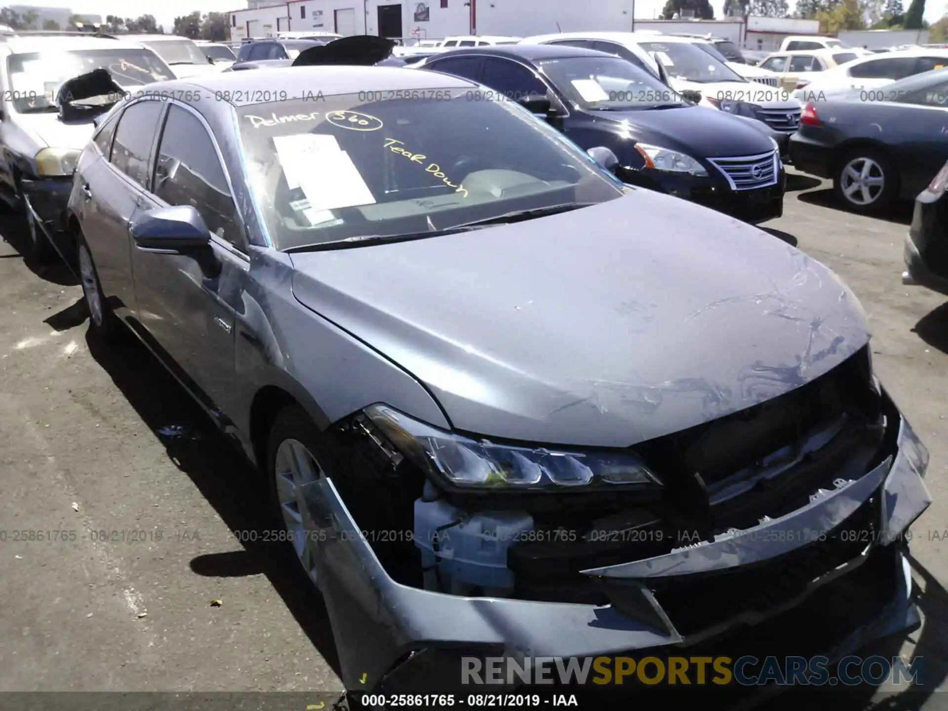 1 Photograph of a damaged car 4T1B21FB3KU005654 TOYOTA AVALON 2019