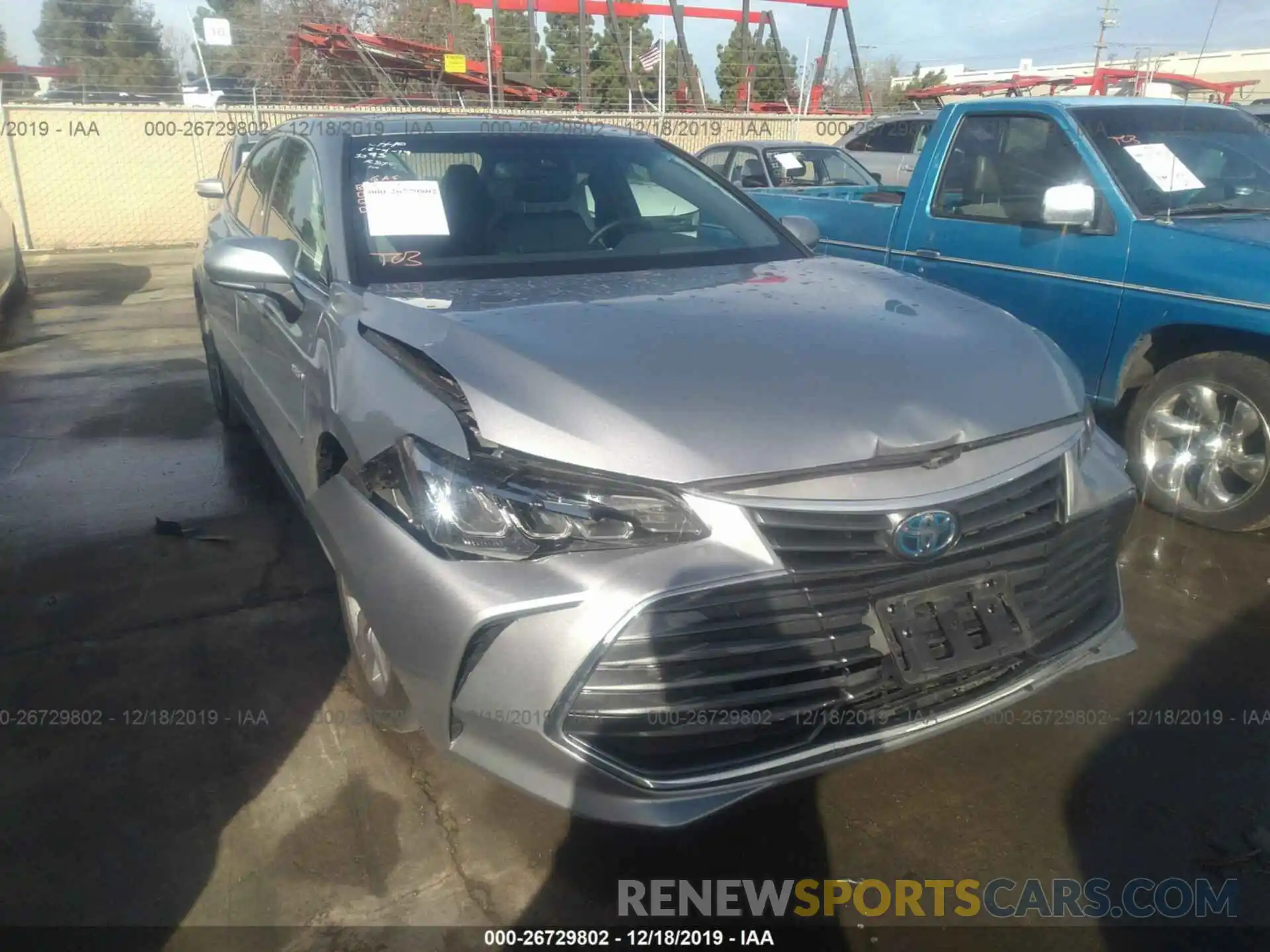 1 Photograph of a damaged car 4T1B21FB3KU005766 TOYOTA AVALON 2019