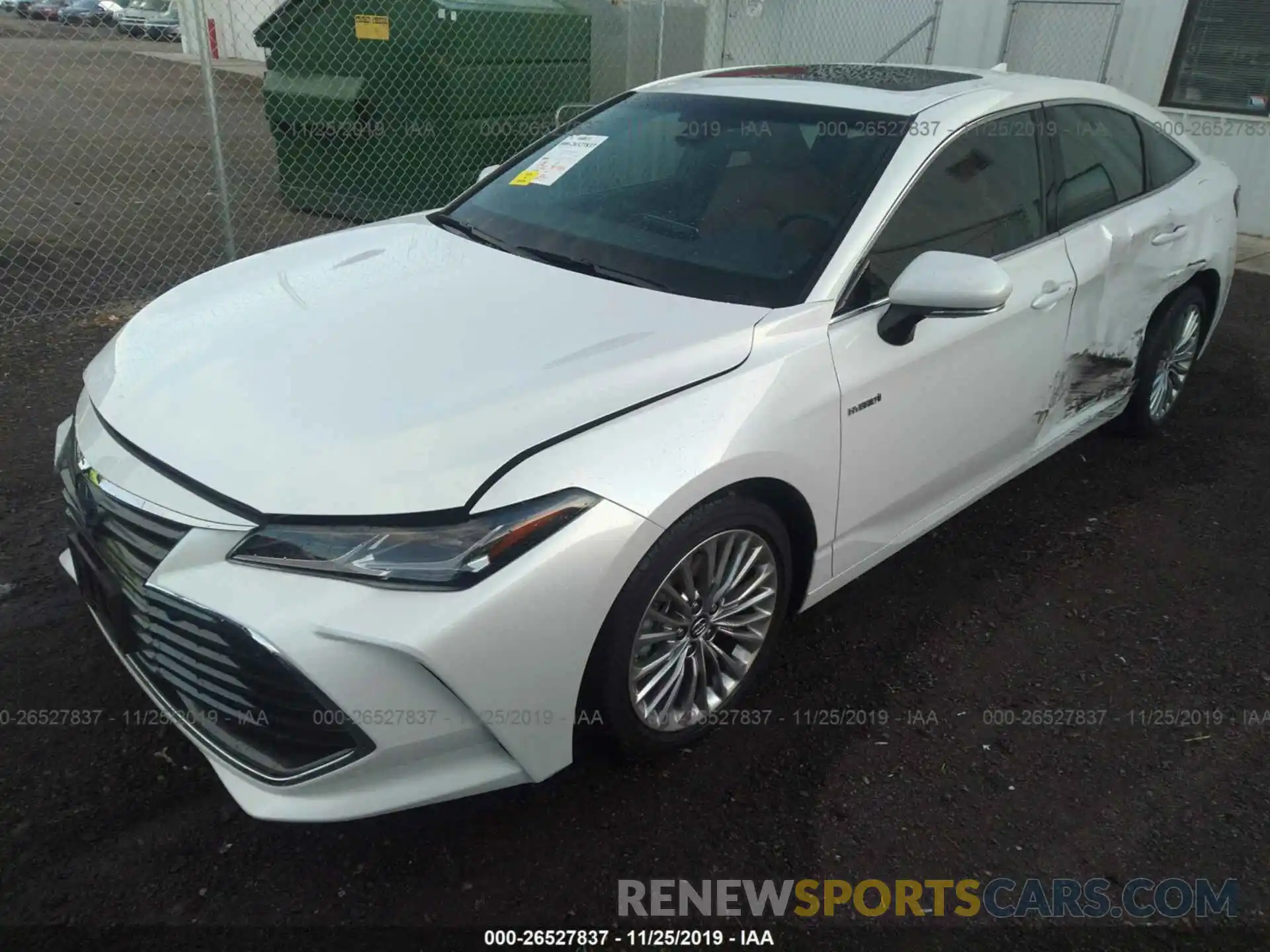 2 Photograph of a damaged car 4T1B21FB3KU010353 TOYOTA AVALON 2019