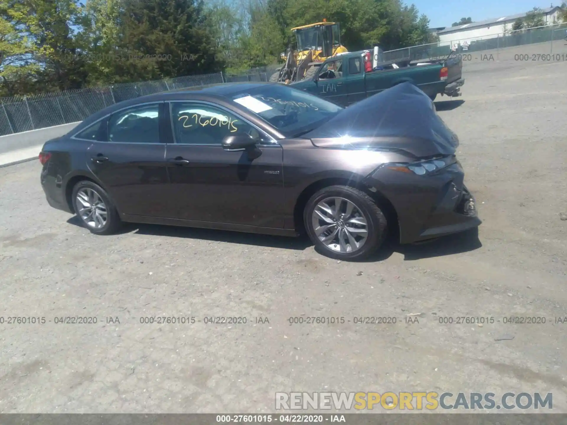 1 Photograph of a damaged car 4T1B21FB3KU011311 TOYOTA AVALON 2019