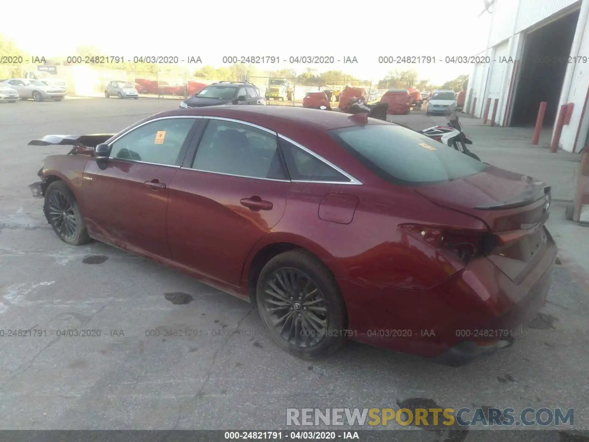 3 Фотография поврежденного автомобиля 4T1B21FB5KU002237 TOYOTA AVALON 2019