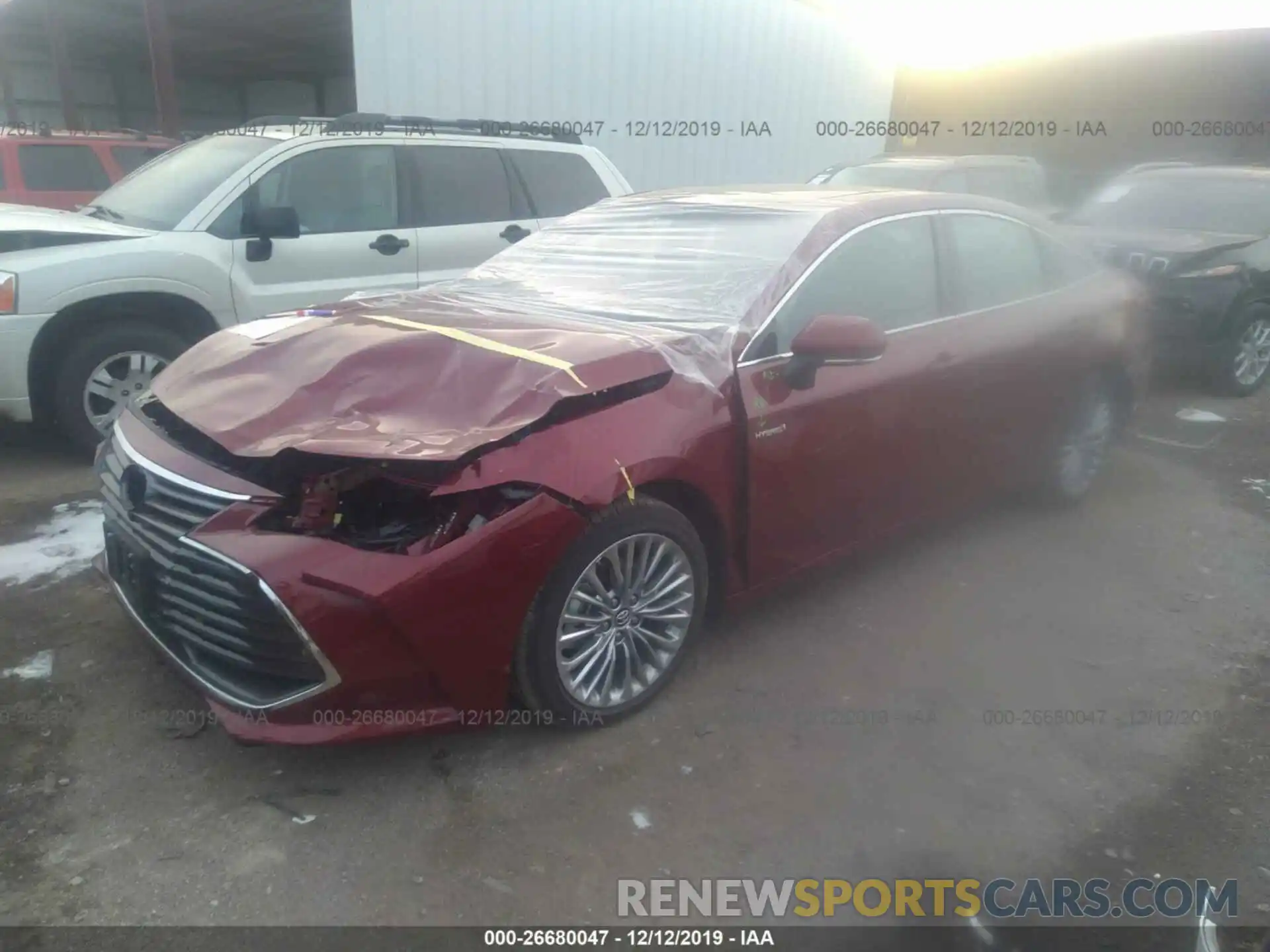 2 Photograph of a damaged car 4T1B21FB5KU009561 TOYOTA AVALON 2019