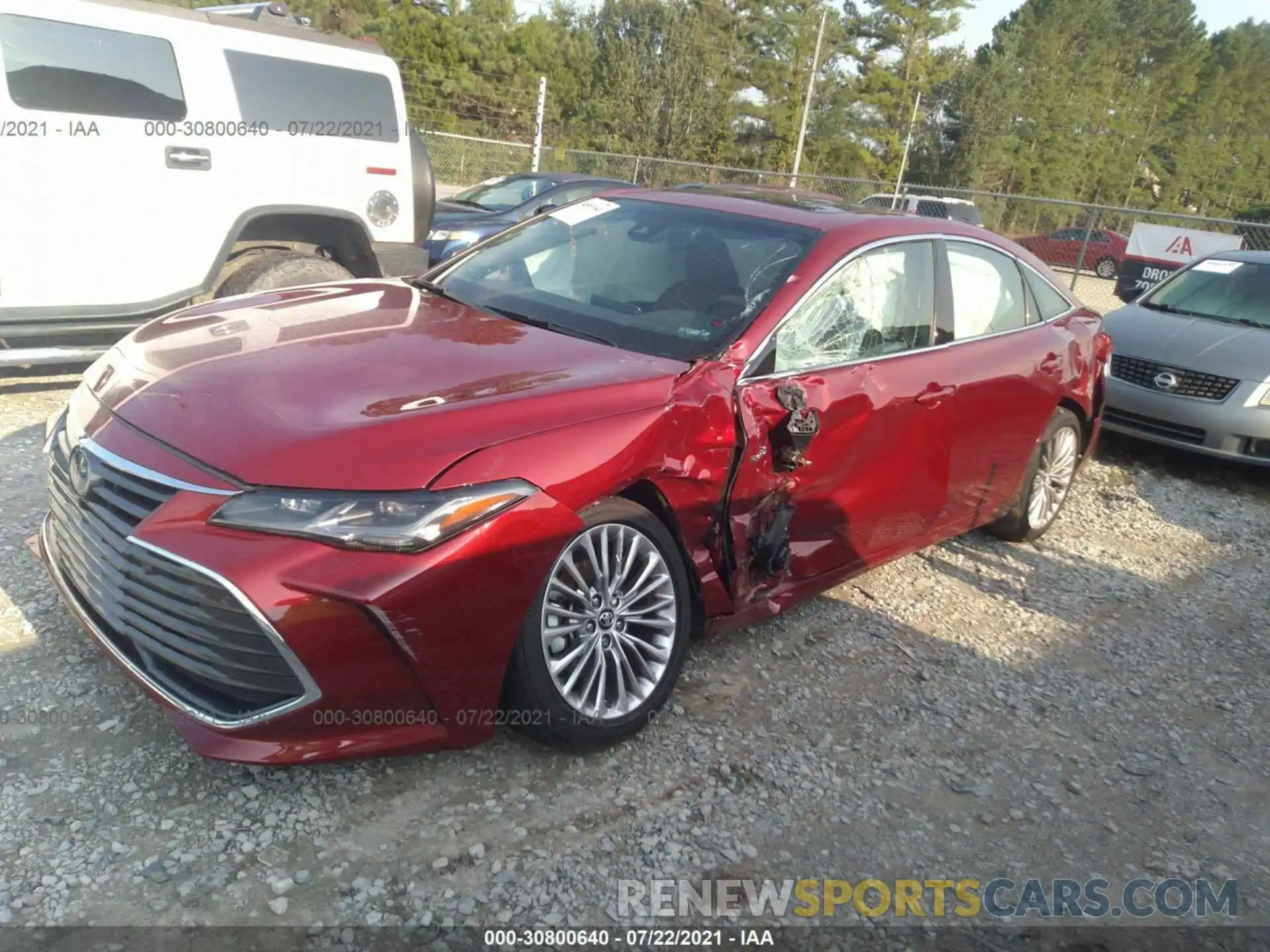 2 Photograph of a damaged car 4T1B21FB6KU010508 TOYOTA AVALON 2019