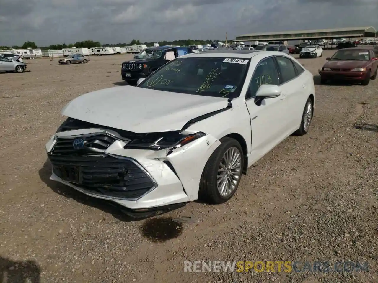 2 Photograph of a damaged car 4T1B21FB6KU011772 TOYOTA AVALON 2019