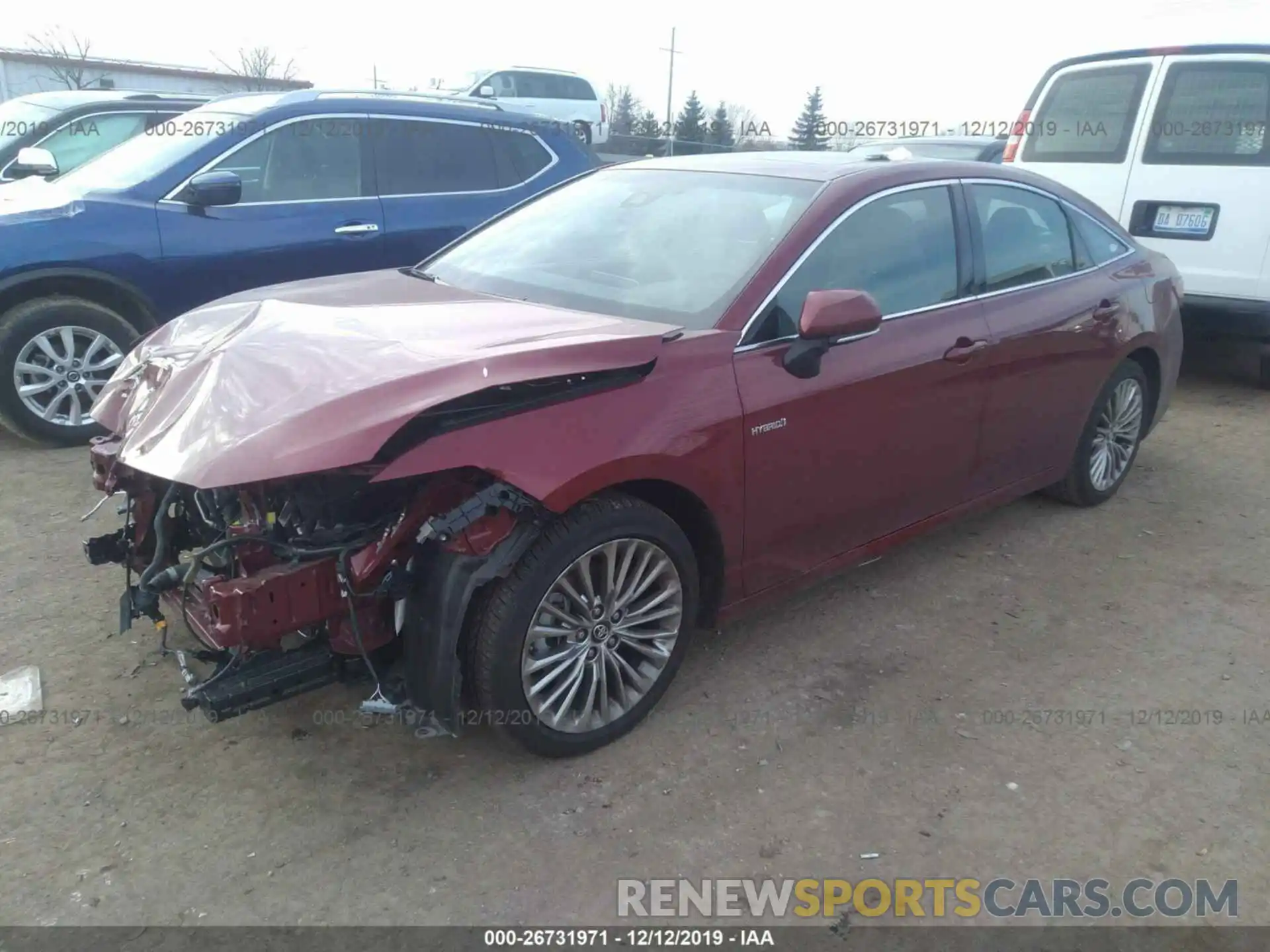 2 Photograph of a damaged car 4T1B21FB7KU001770 TOYOTA AVALON 2019