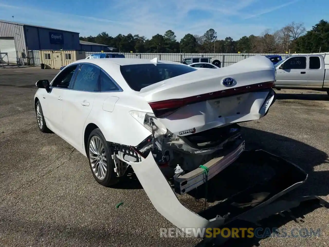 3 Photograph of a damaged car 4T1B21FB7KU004393 TOYOTA AVALON 2019