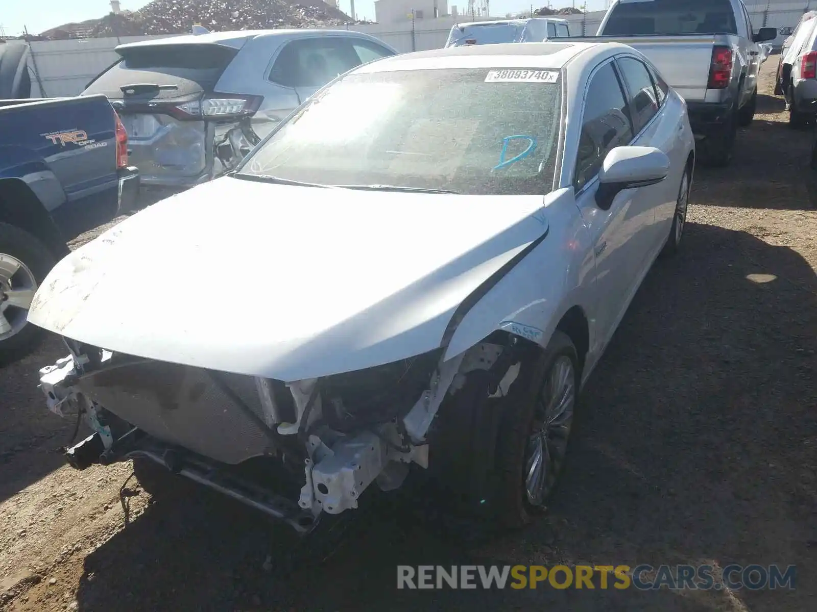 2 Photograph of a damaged car 4T1B21FB7KU004944 TOYOTA AVALON 2019