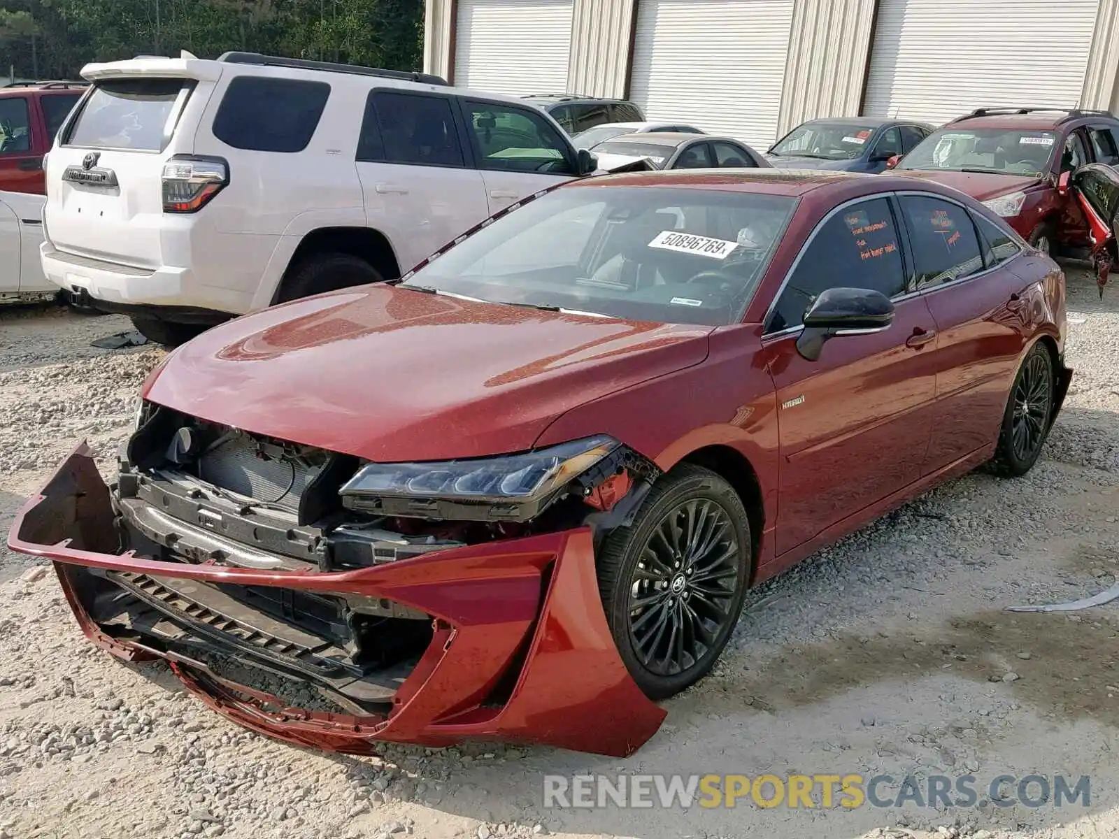 2 Photograph of a damaged car 4T1B21FB7KU006905 TOYOTA AVALON 2019