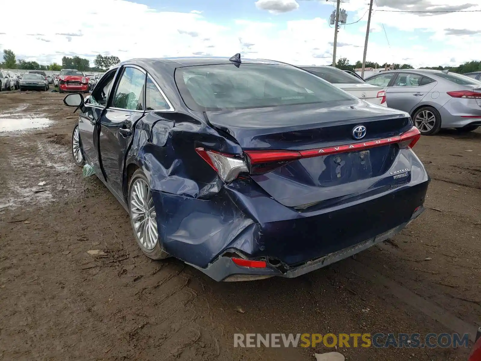 3 Photograph of a damaged car 4T1B21FB7KU007021 TOYOTA AVALON 2019