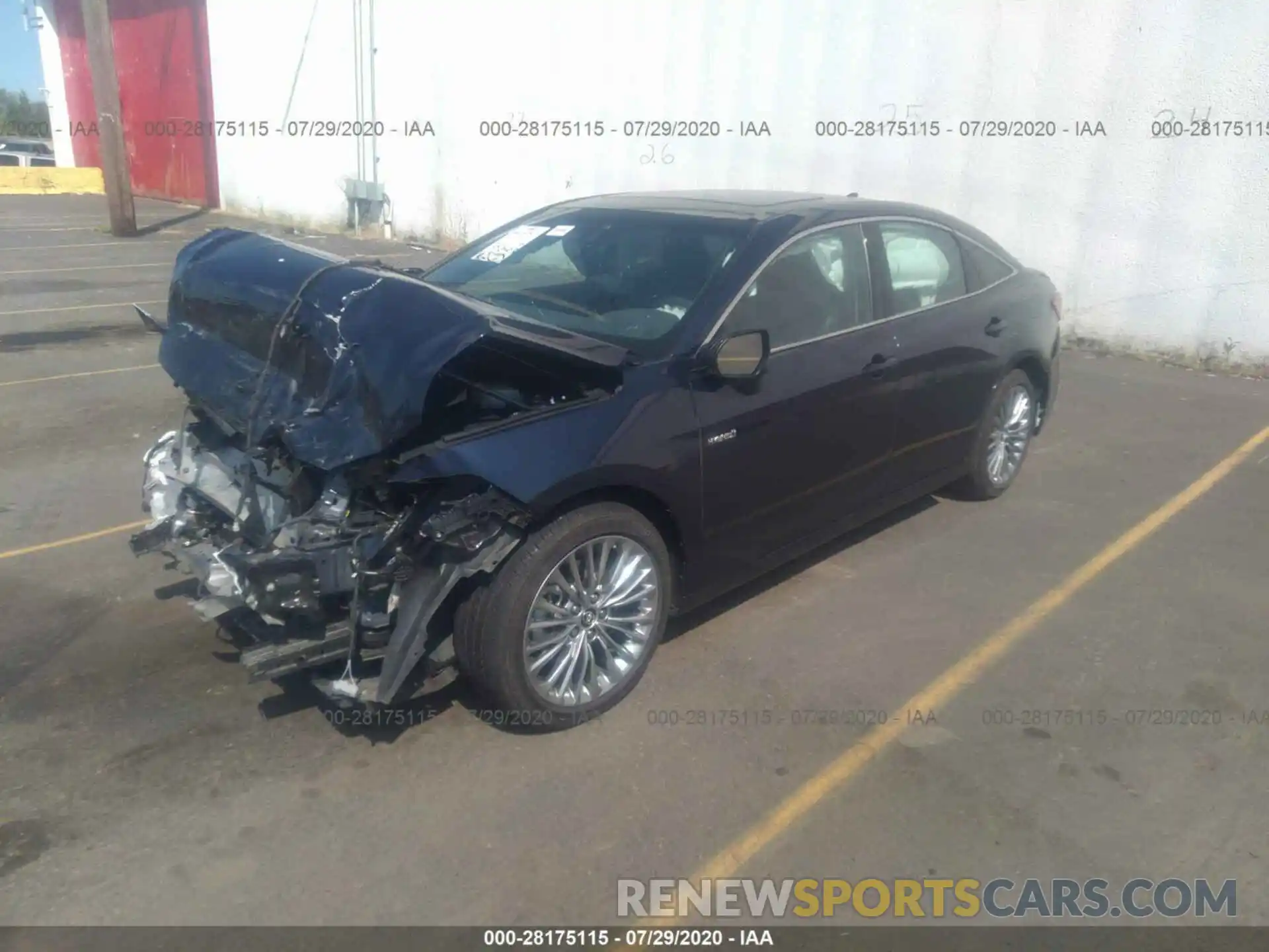 2 Photograph of a damaged car 4T1B21FB7KU007570 TOYOTA AVALON 2019