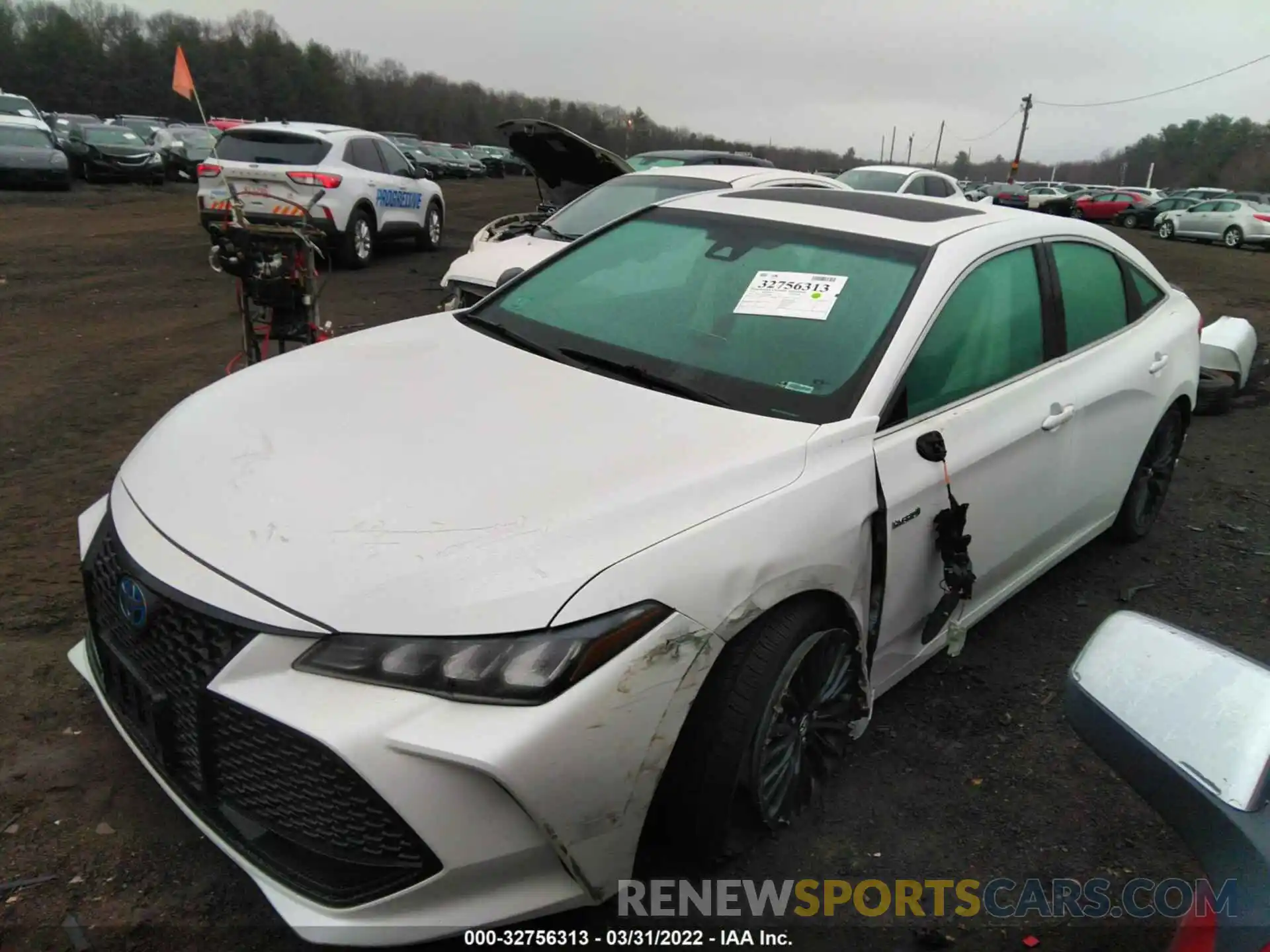 2 Photograph of a damaged car 4T1B21FB7KU007780 TOYOTA AVALON 2019