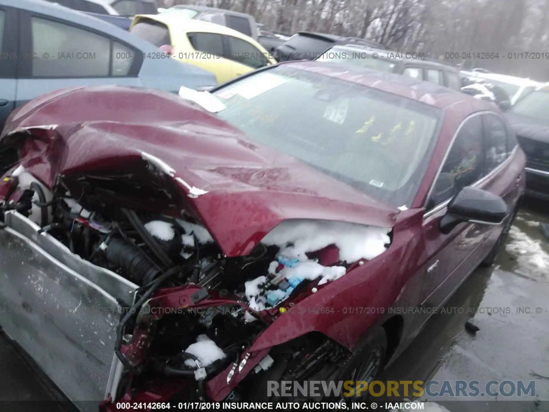 2 Photograph of a damaged car 4T1B21FB9KU001320 TOYOTA AVALON 2019