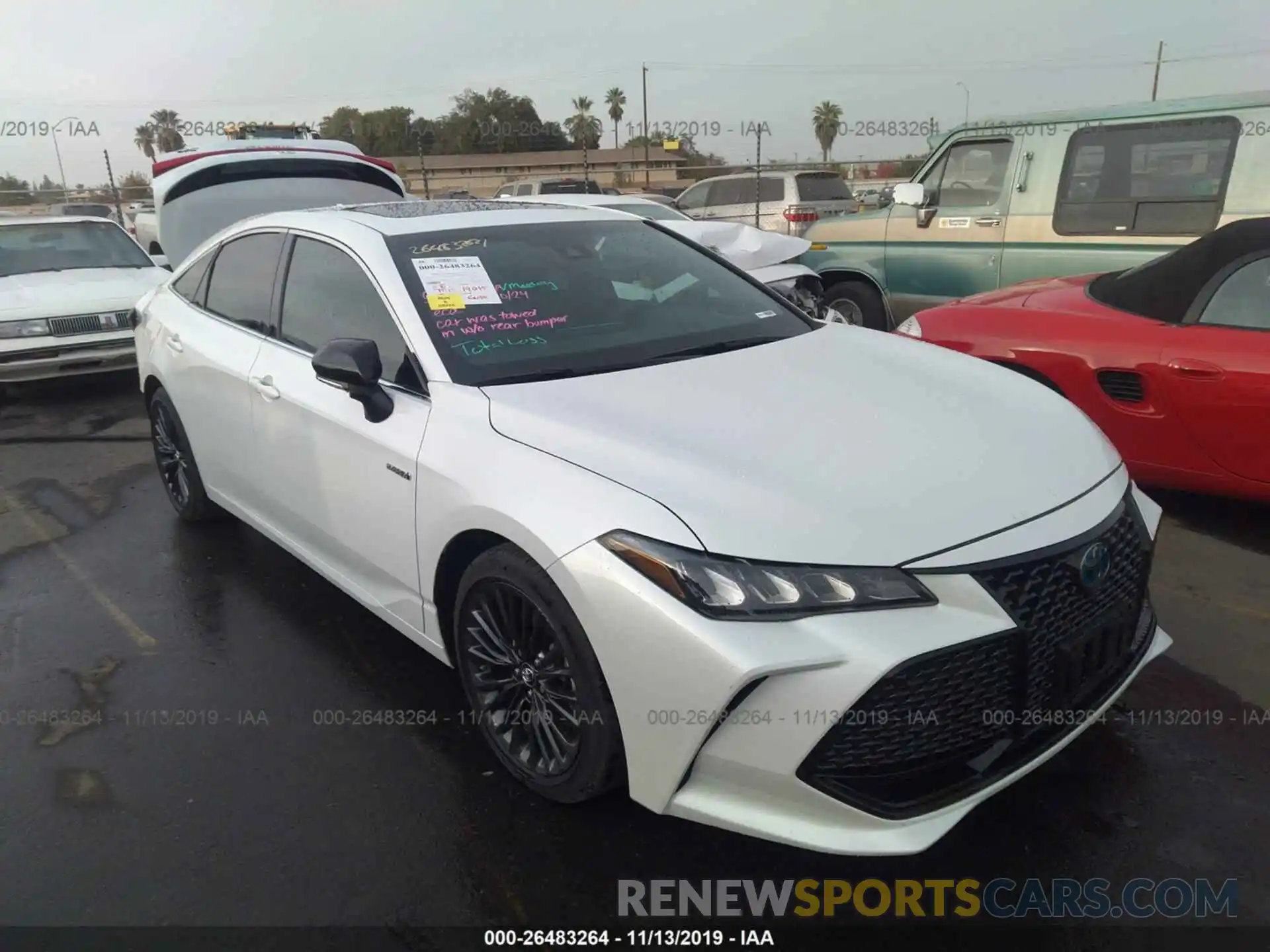 1 Photograph of a damaged car 4T1B21FB9KU004430 TOYOTA AVALON 2019