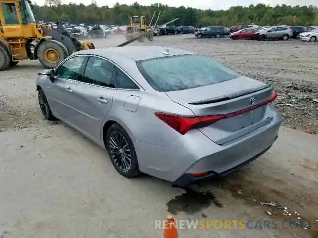 3 Photograph of a damaged car 4T1B21FB9KU005870 TOYOTA AVALON 2019