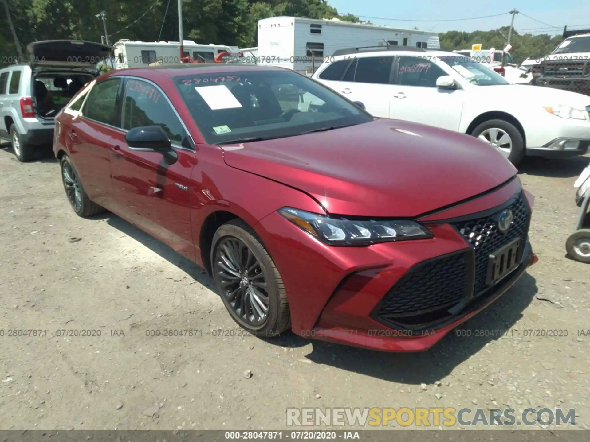 1 Photograph of a damaged car 4T1B21FB9KU006582 TOYOTA AVALON 2019