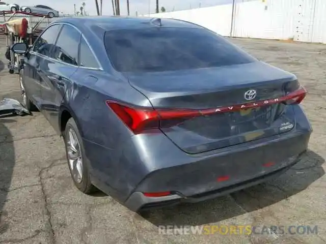 3 Photograph of a damaged car 4T1B21FB9KU009465 TOYOTA AVALON 2019