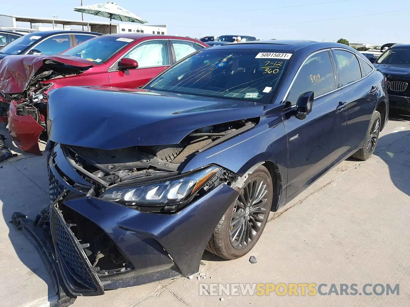 2 Photograph of a damaged car 4T1B21FBXKU001942 TOYOTA AVALON 2019