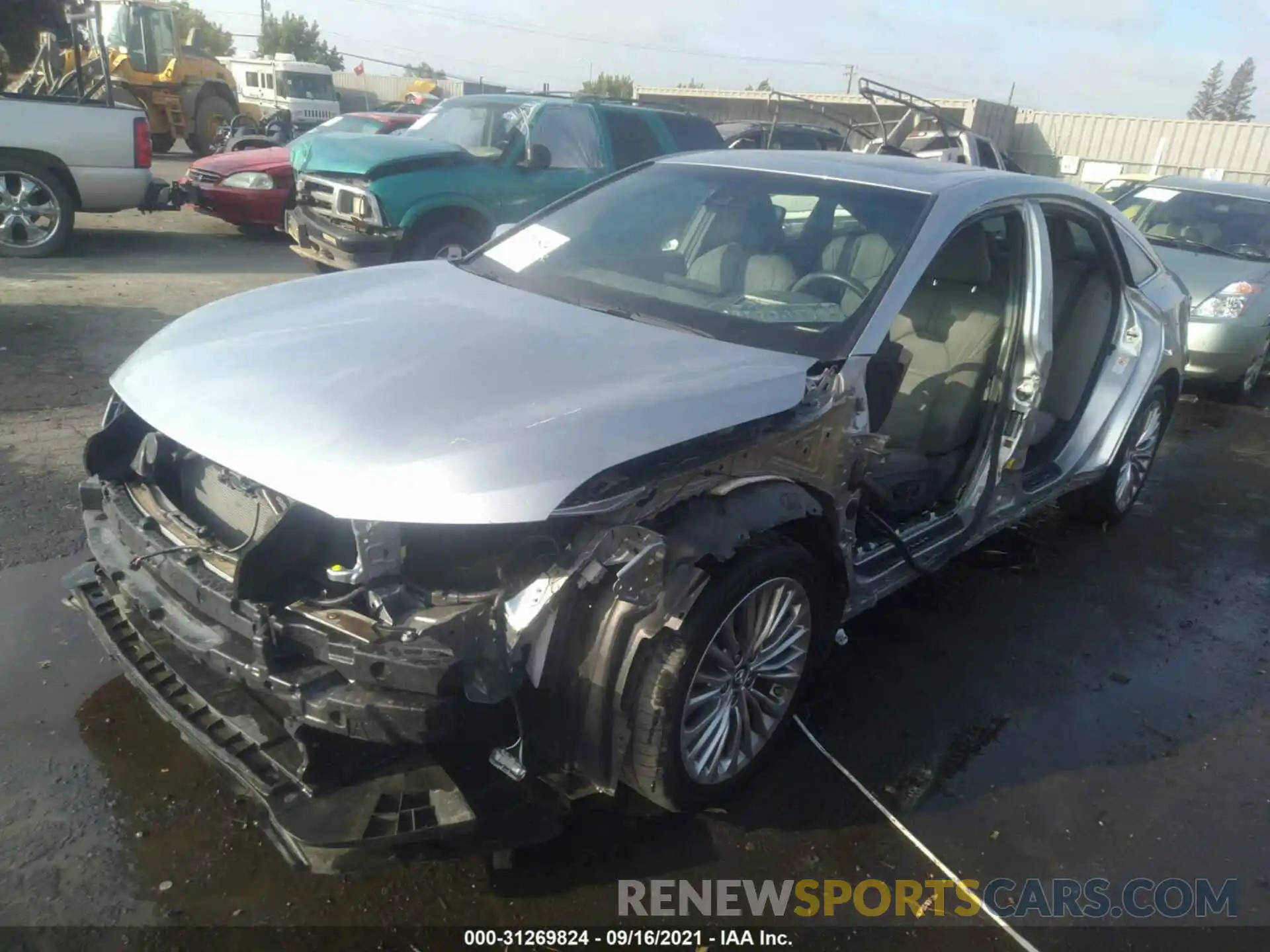 2 Photograph of a damaged car 4T1BZ1FB0KU008409 TOYOTA AVALON 2019