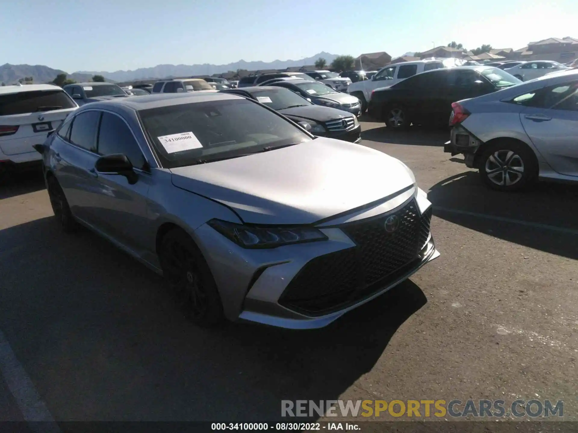 1 Photograph of a damaged car 4T1BZ1FB0KU025971 TOYOTA AVALON 2019