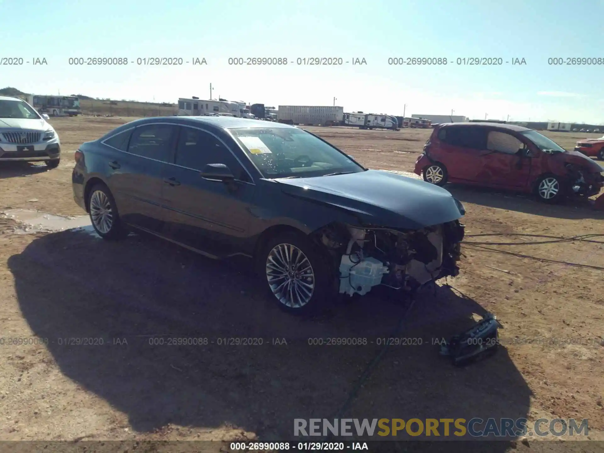 1 Photograph of a damaged car 4T1BZ1FB0KU032192 TOYOTA AVALON 2019