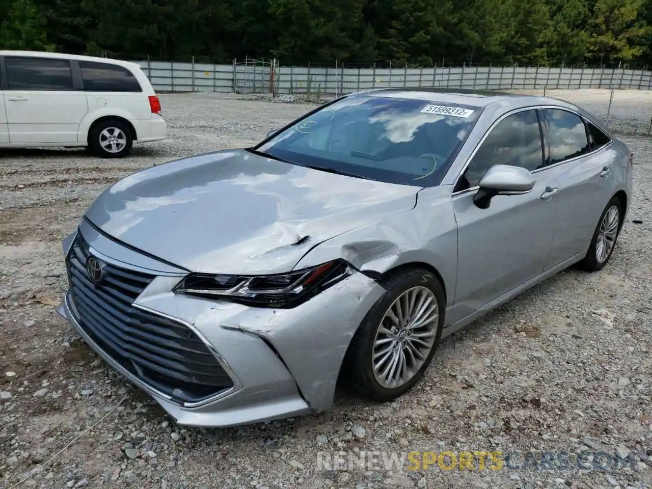 2 Photograph of a damaged car 4T1BZ1FB1KU006412 TOYOTA AVALON 2019