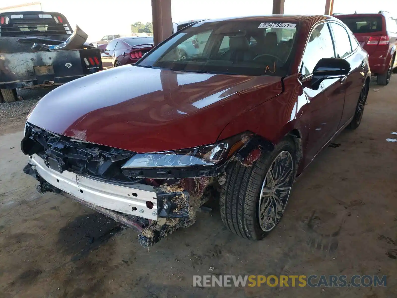 2 Photograph of a damaged car 4T1BZ1FB1KU036509 TOYOTA AVALON 2019