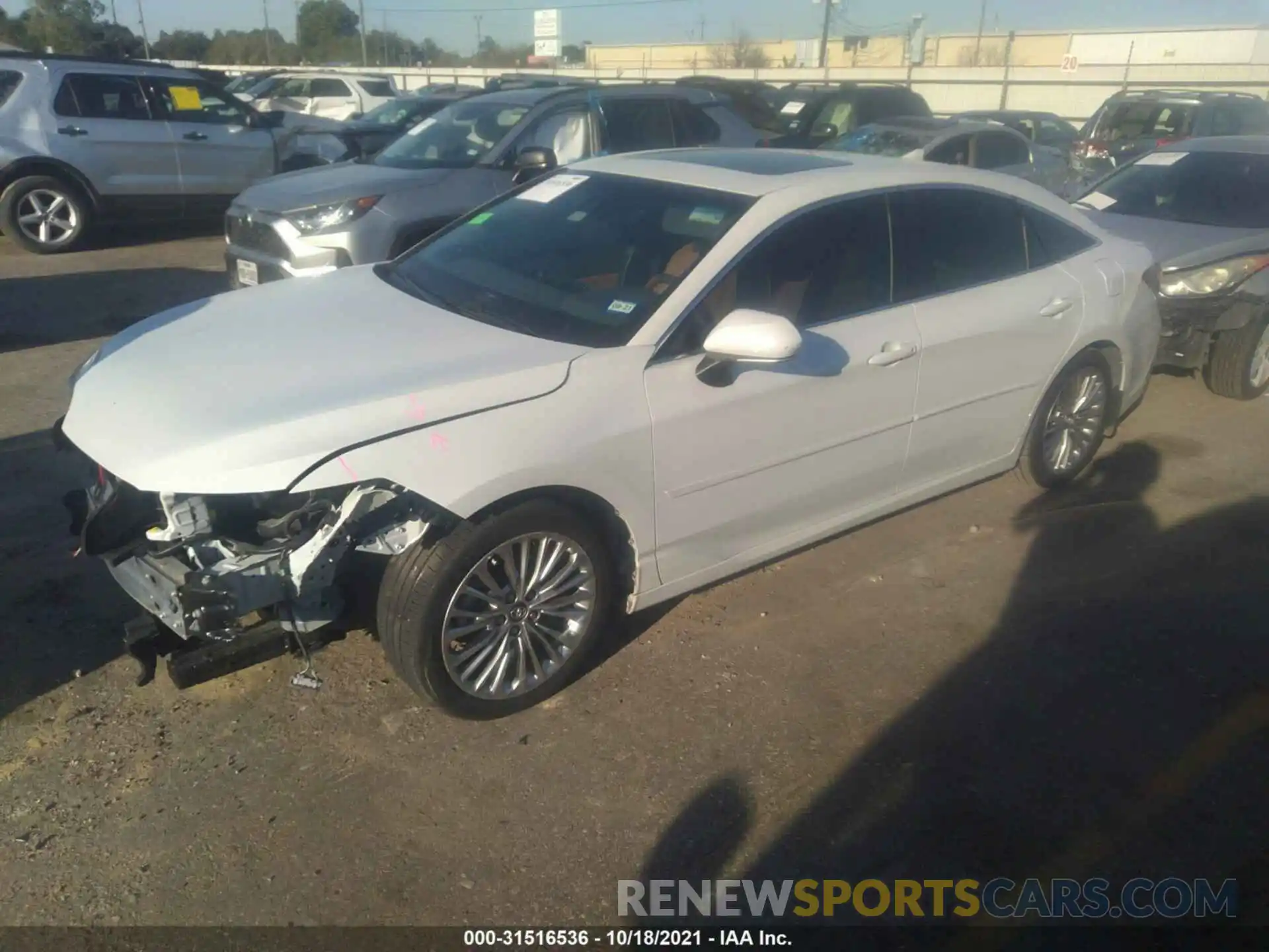 2 Photograph of a damaged car 4T1BZ1FB1KU036591 TOYOTA AVALON 2019