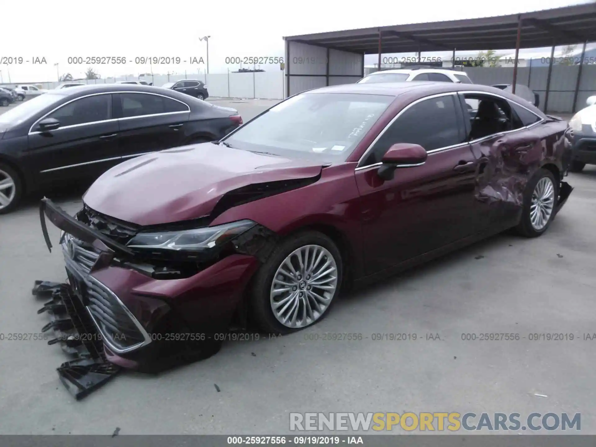 2 Photograph of a damaged car 4T1BZ1FB2KU002644 TOYOTA AVALON 2019