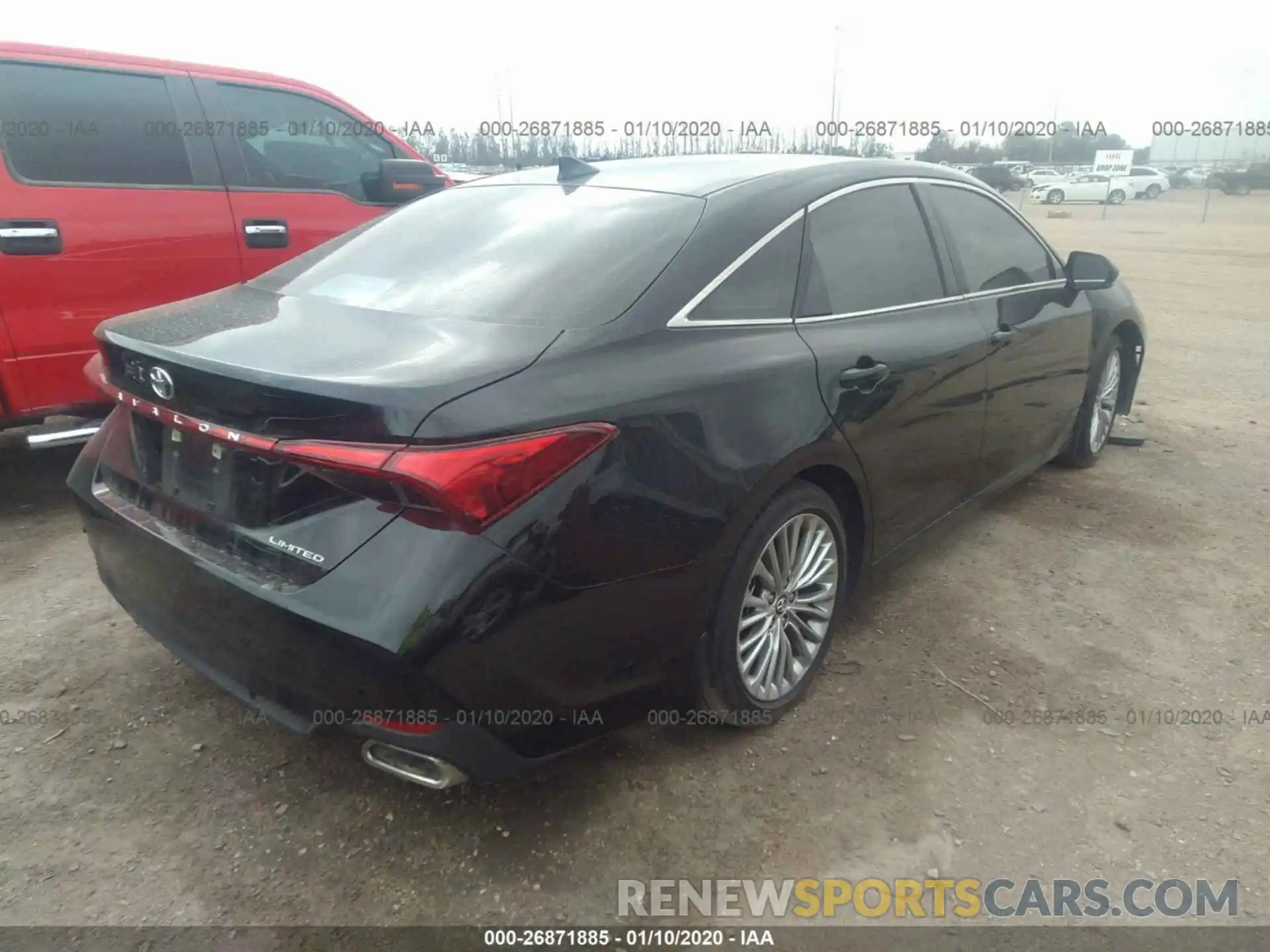 4 Фотография поврежденного автомобиля 4T1BZ1FB2KU003194 TOYOTA AVALON 2019