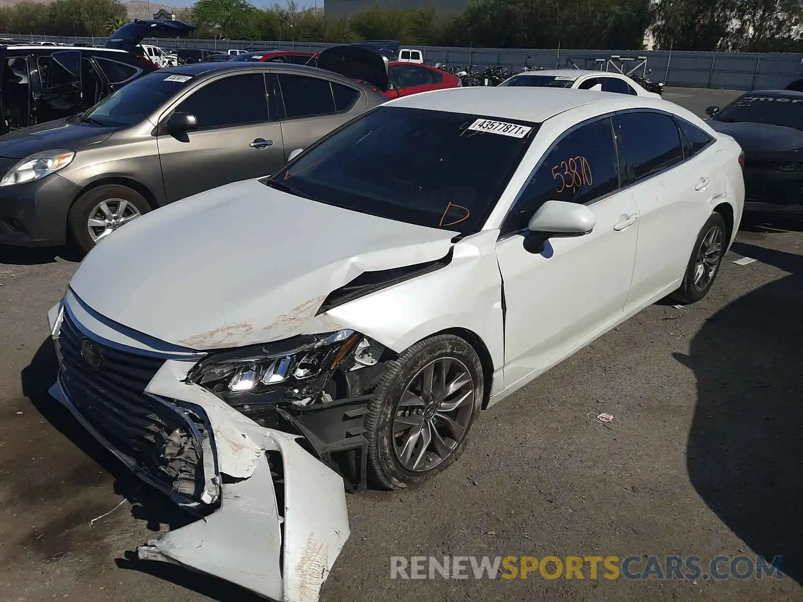 2 Photograph of a damaged car 4T1BZ1FB2KU017077 TOYOTA AVALON 2019