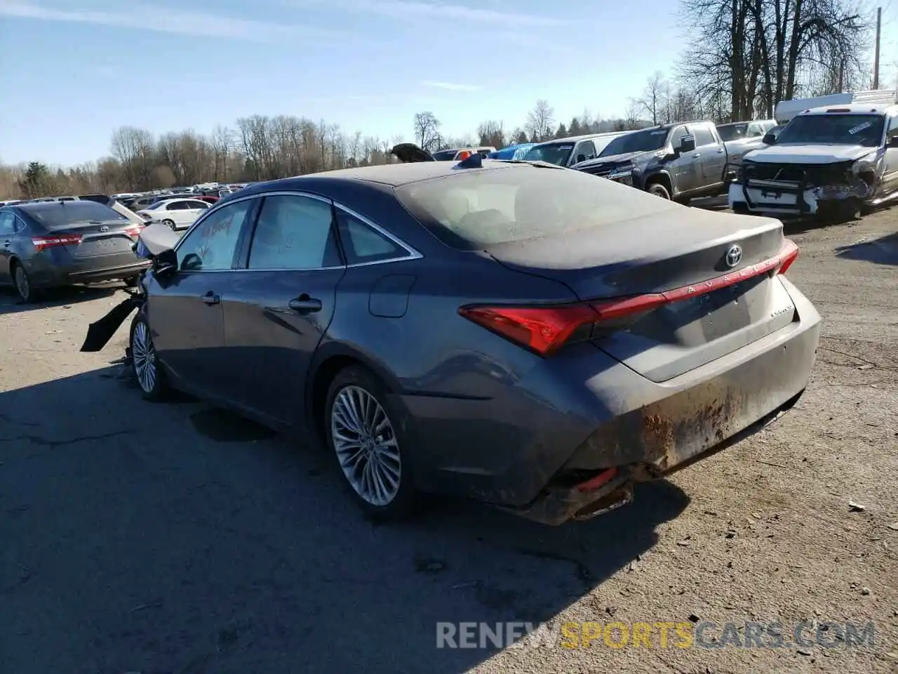 3 Photograph of a damaged car 4T1BZ1FB2KU019475 TOYOTA AVALON 2019