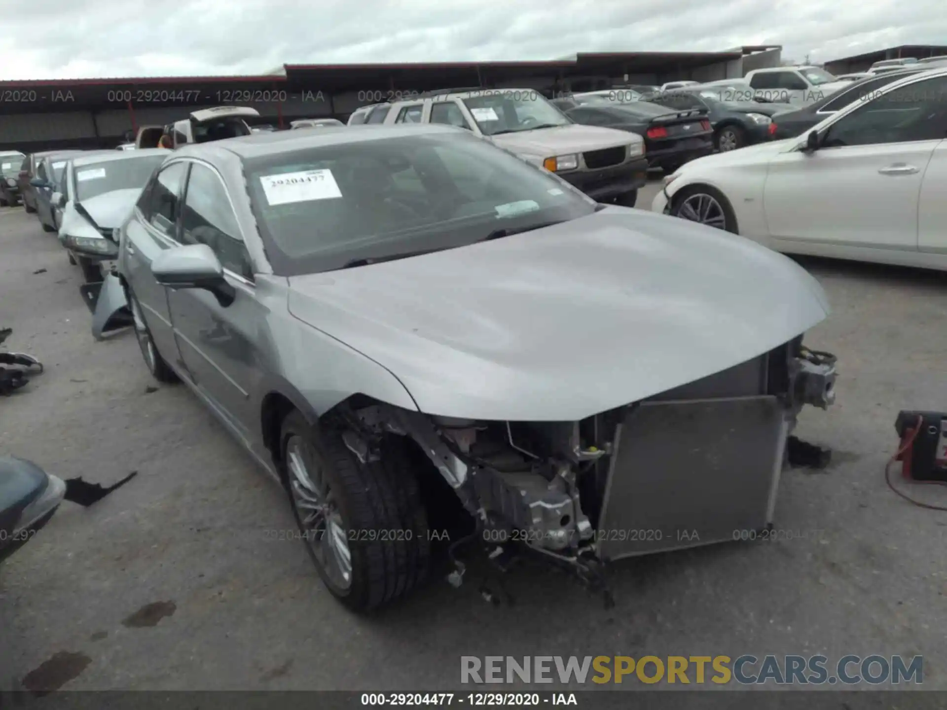 1 Photograph of a damaged car 4T1BZ1FB2KU021162 TOYOTA AVALON 2019