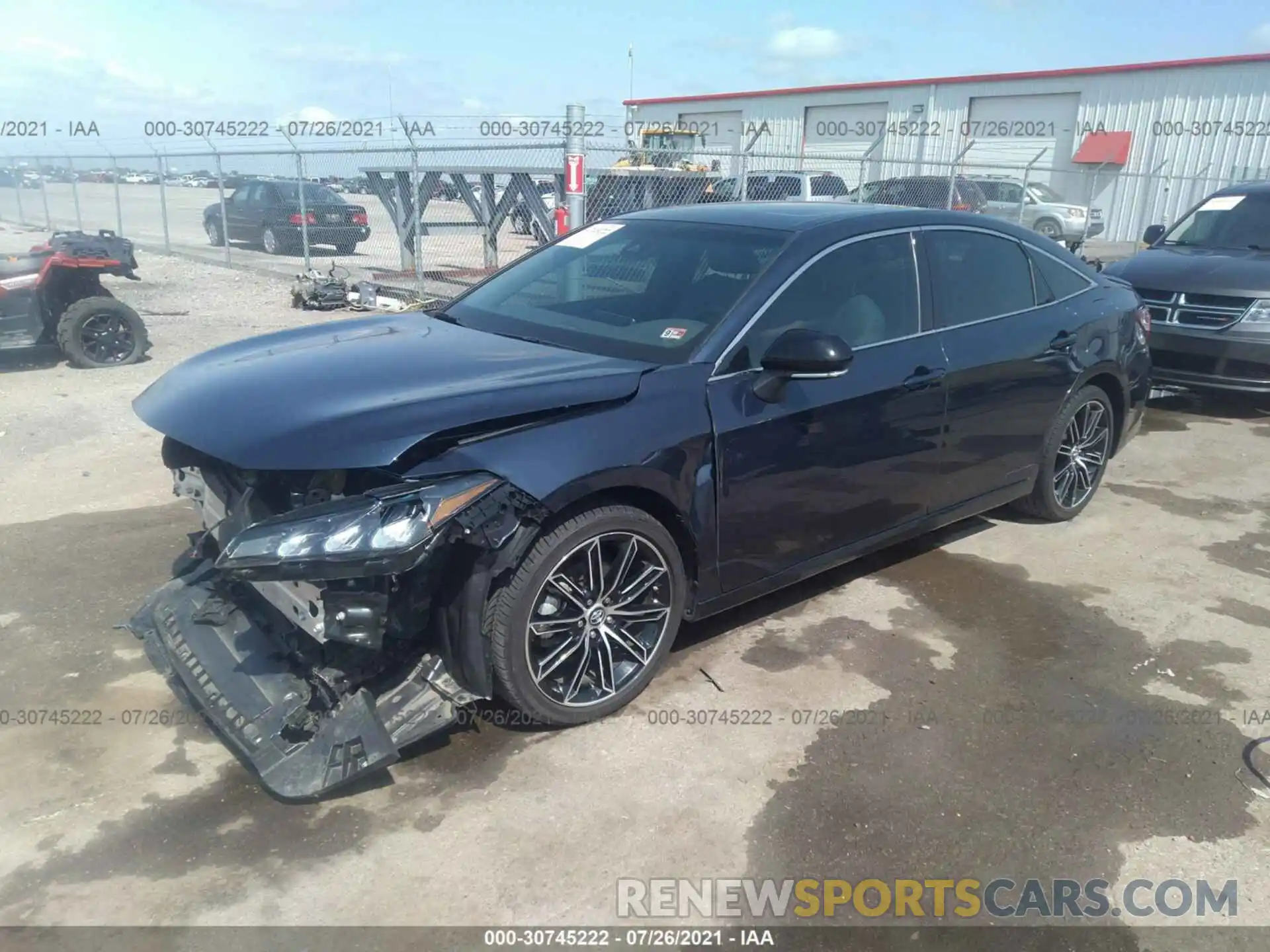 2 Photograph of a damaged car 4T1BZ1FB2KU026846 TOYOTA AVALON 2019