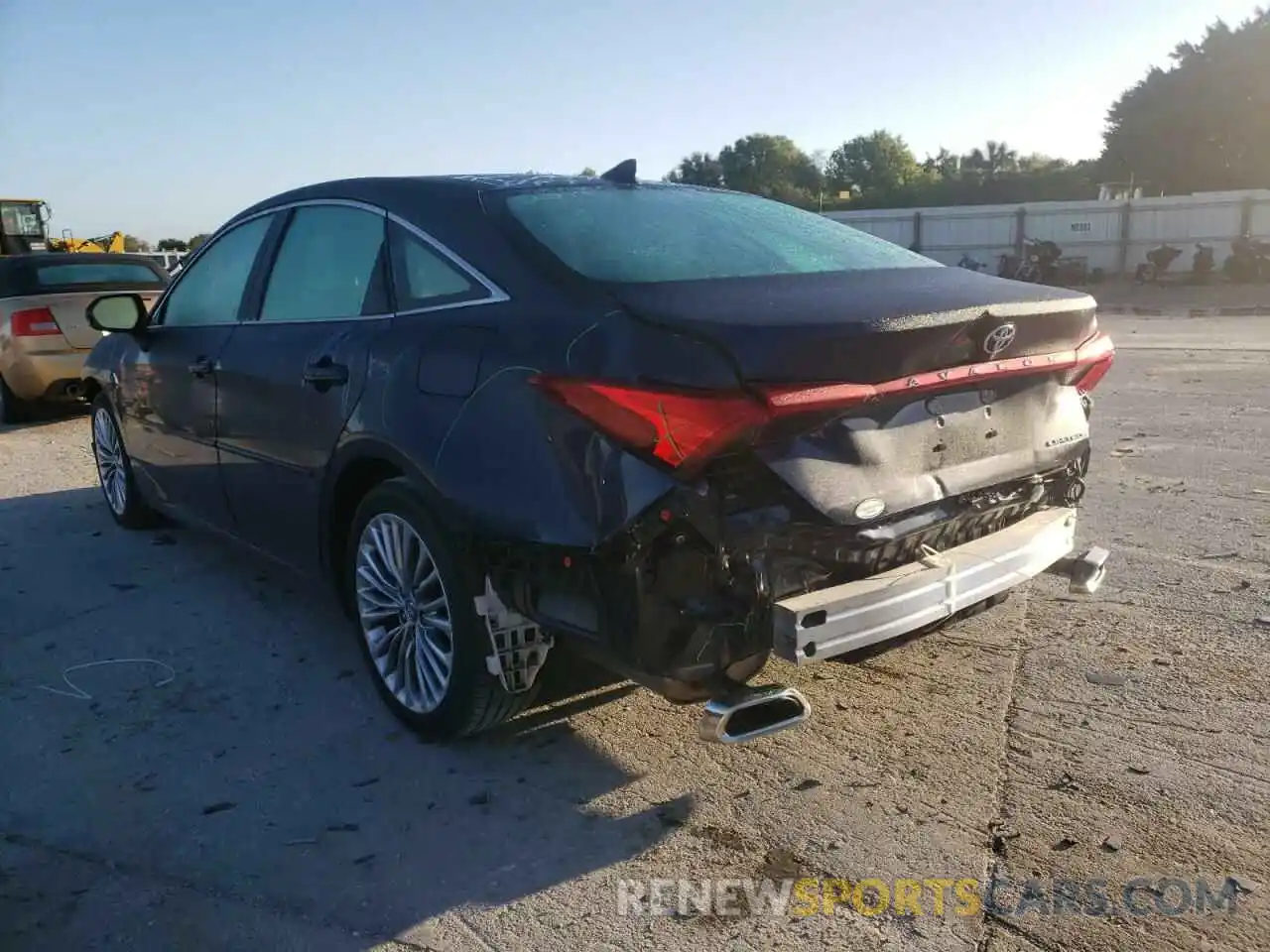 3 Photograph of a damaged car 4T1BZ1FB2KU030461 TOYOTA AVALON 2019