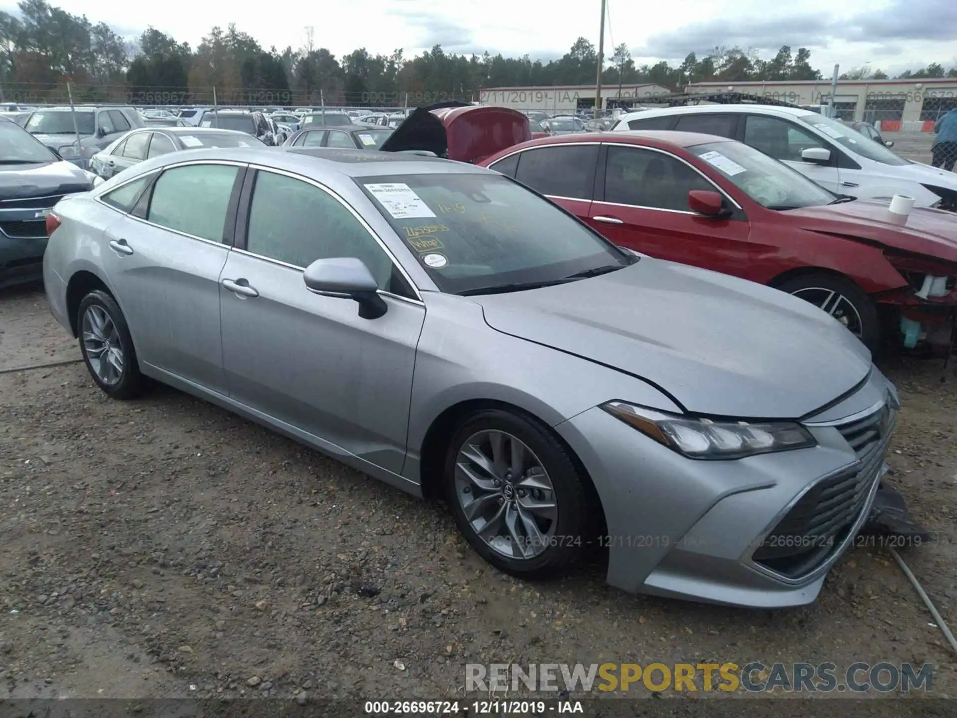 1 Photograph of a damaged car 4T1BZ1FB2KU037782 TOYOTA AVALON 2019