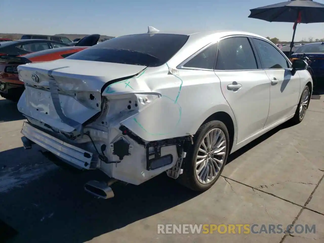 4 Photograph of a damaged car 4T1BZ1FB3KU003172 TOYOTA AVALON 2019