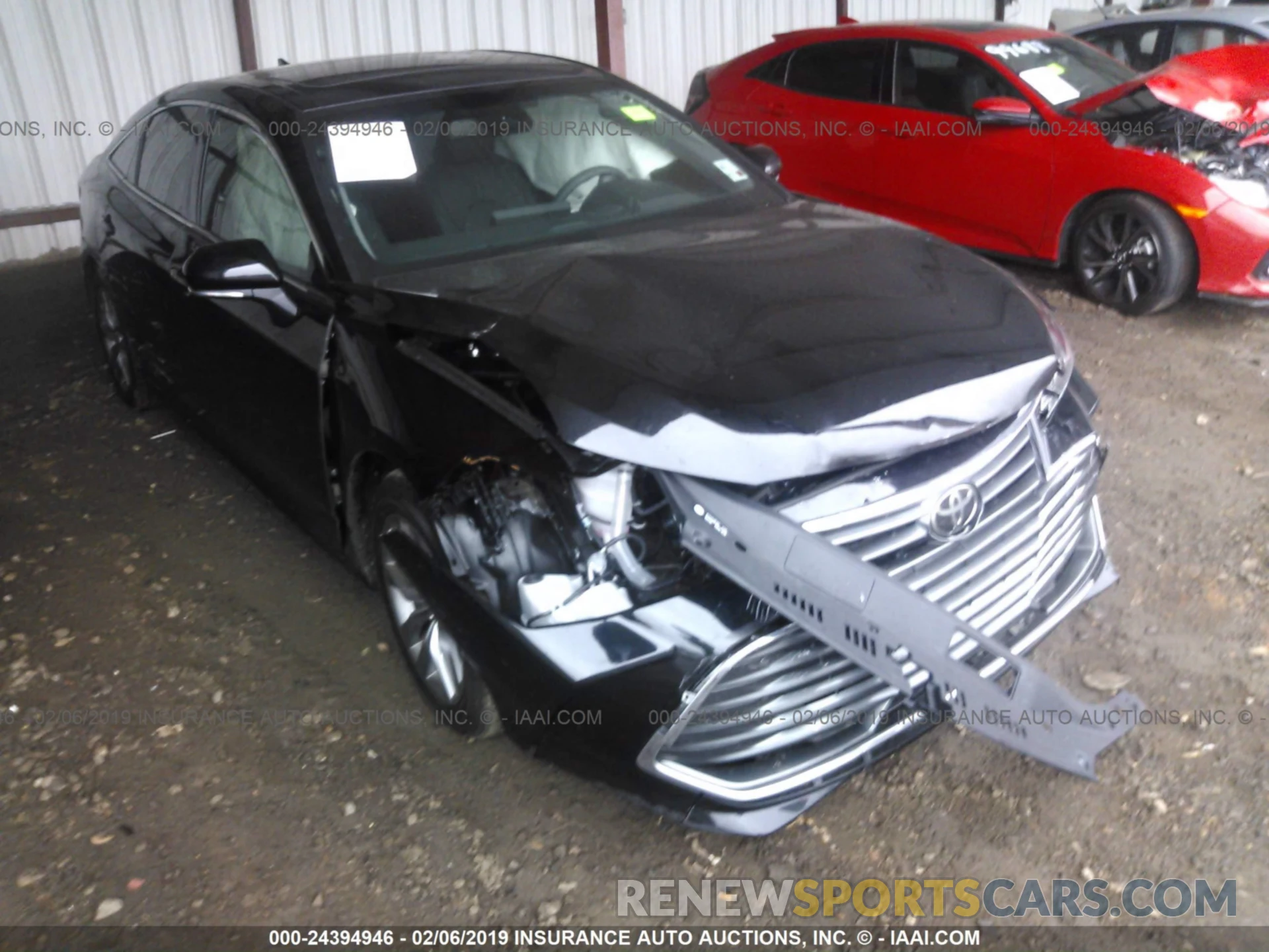 1 Photograph of a damaged car 4T1BZ1FB3KU009022 TOYOTA AVALON 2019