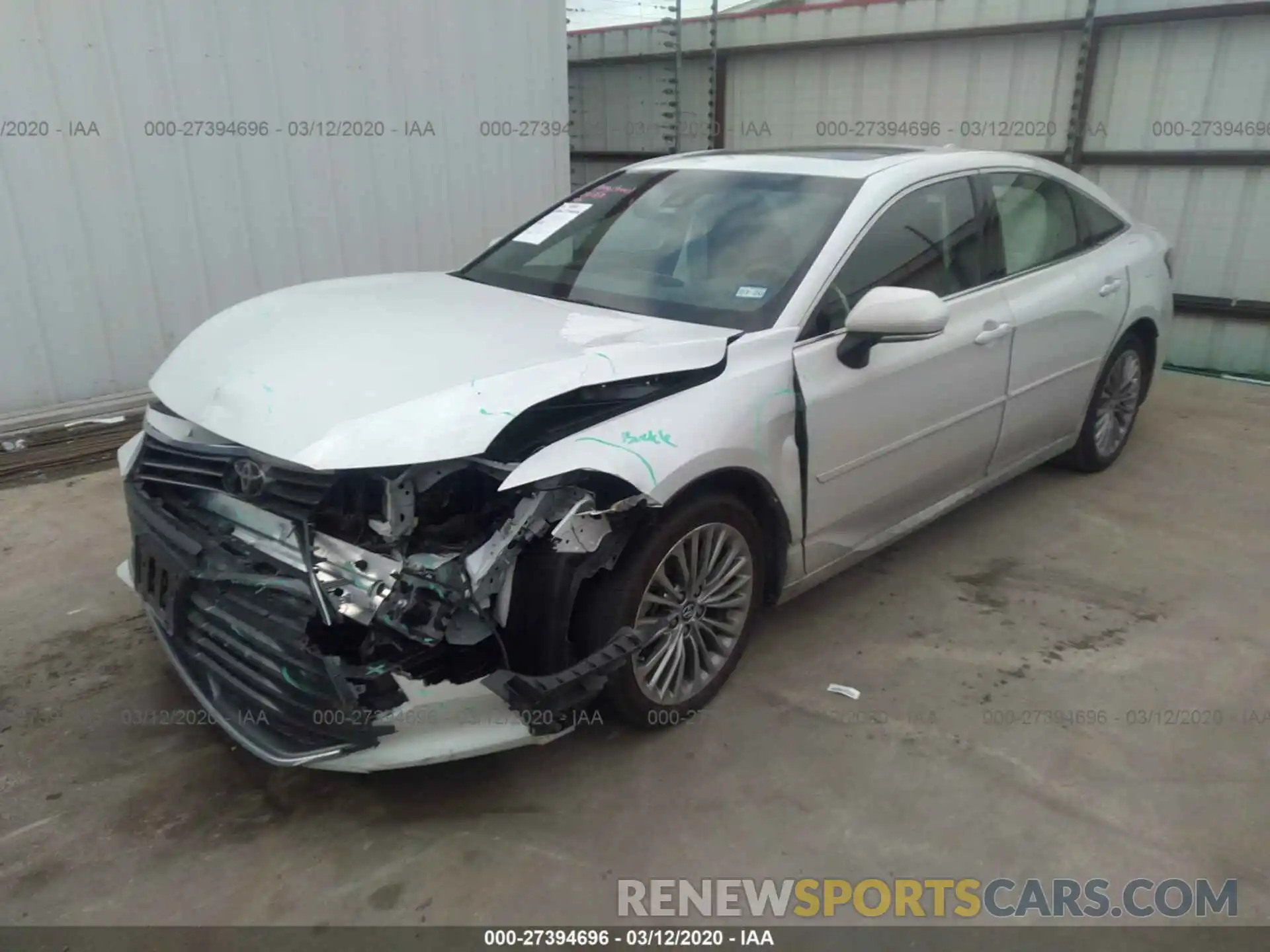 2 Photograph of a damaged car 4T1BZ1FB3KU014642 TOYOTA AVALON 2019