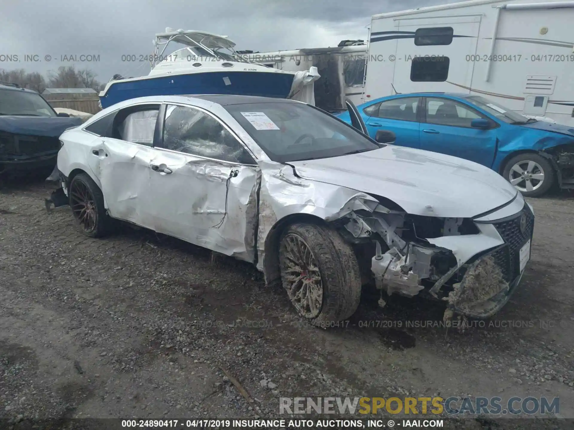 1 Photograph of a damaged car 4T1BZ1FB3KU017993 TOYOTA AVALON 2019