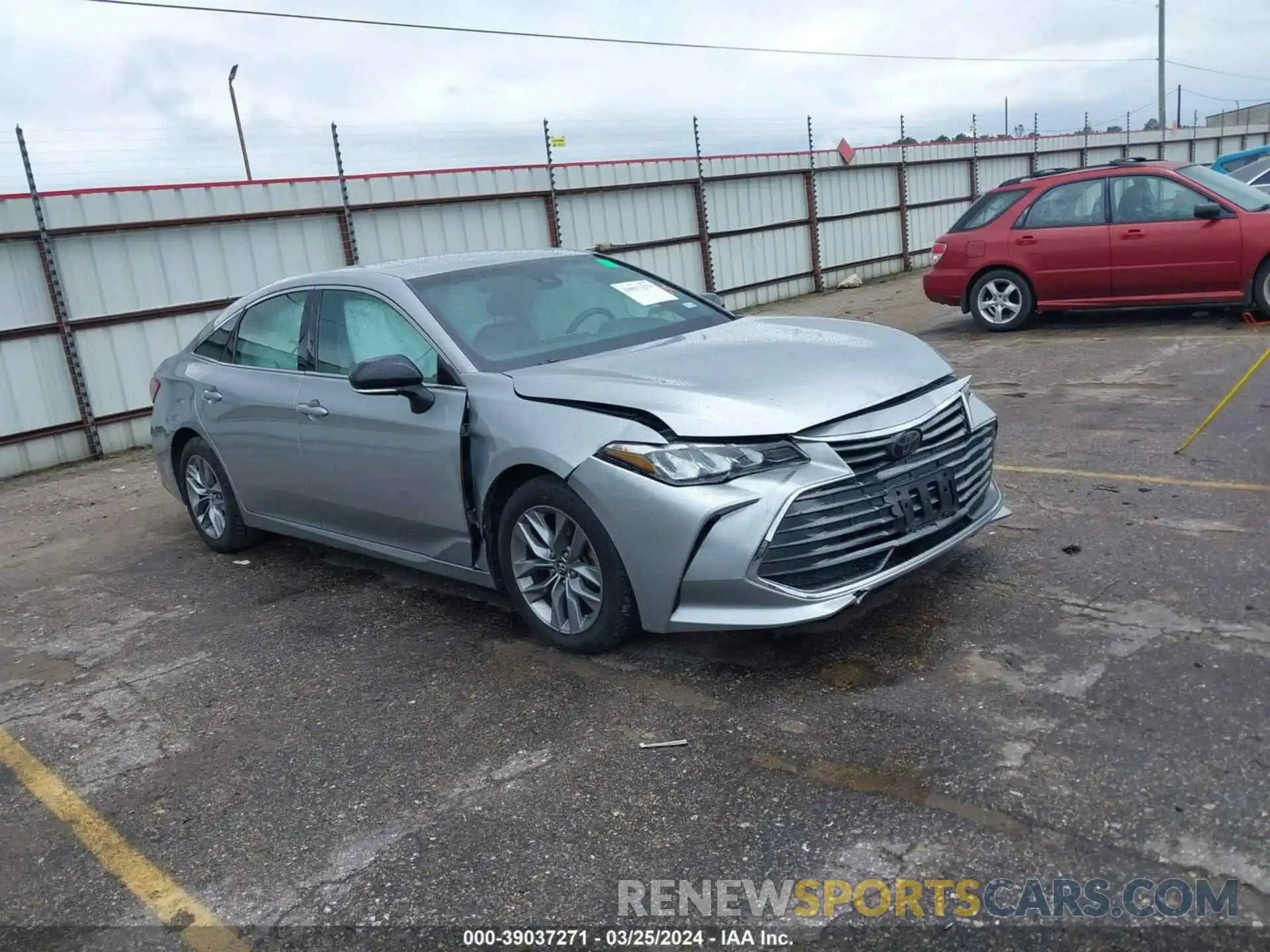 1 Photograph of a damaged car 4T1BZ1FB3KU019663 TOYOTA AVALON 2019