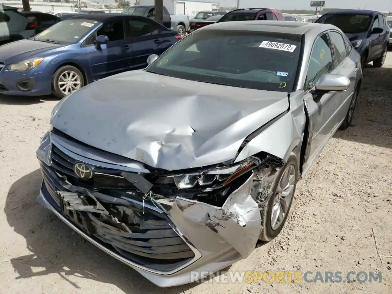 2 Photograph of a damaged car 4T1BZ1FB3KU021168 TOYOTA AVALON 2019