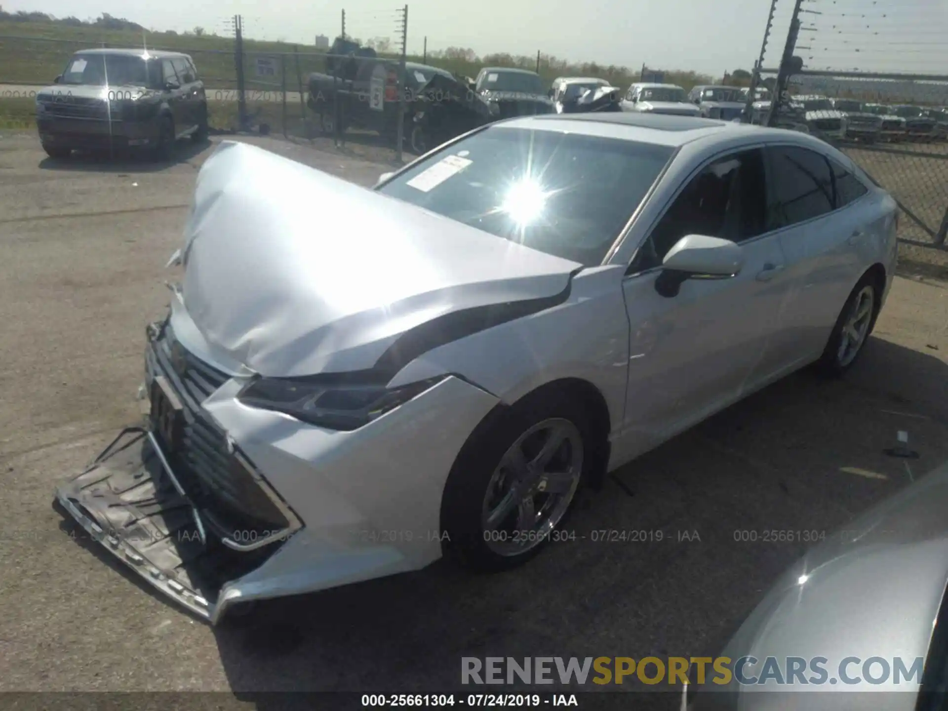 2 Photograph of a damaged car 4T1BZ1FB3KU026337 TOYOTA AVALON 2019