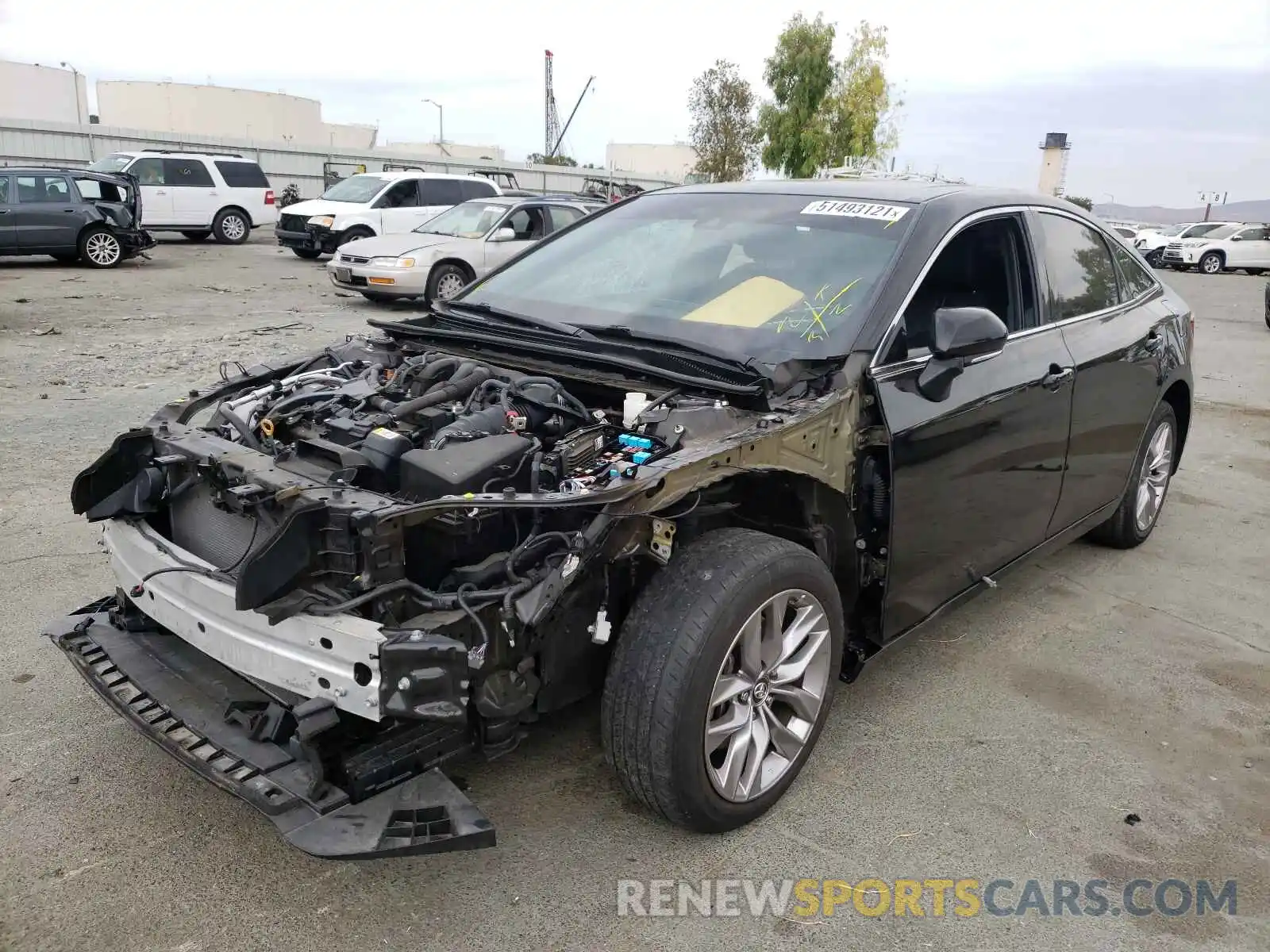 2 Photograph of a damaged car 4T1BZ1FB4KU001740 TOYOTA AVALON 2019