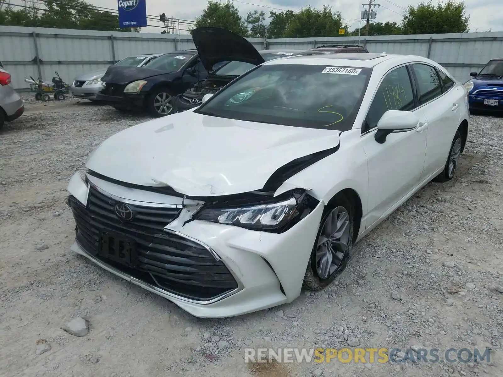 2 Photograph of a damaged car 4T1BZ1FB4KU036181 TOYOTA AVALON 2019