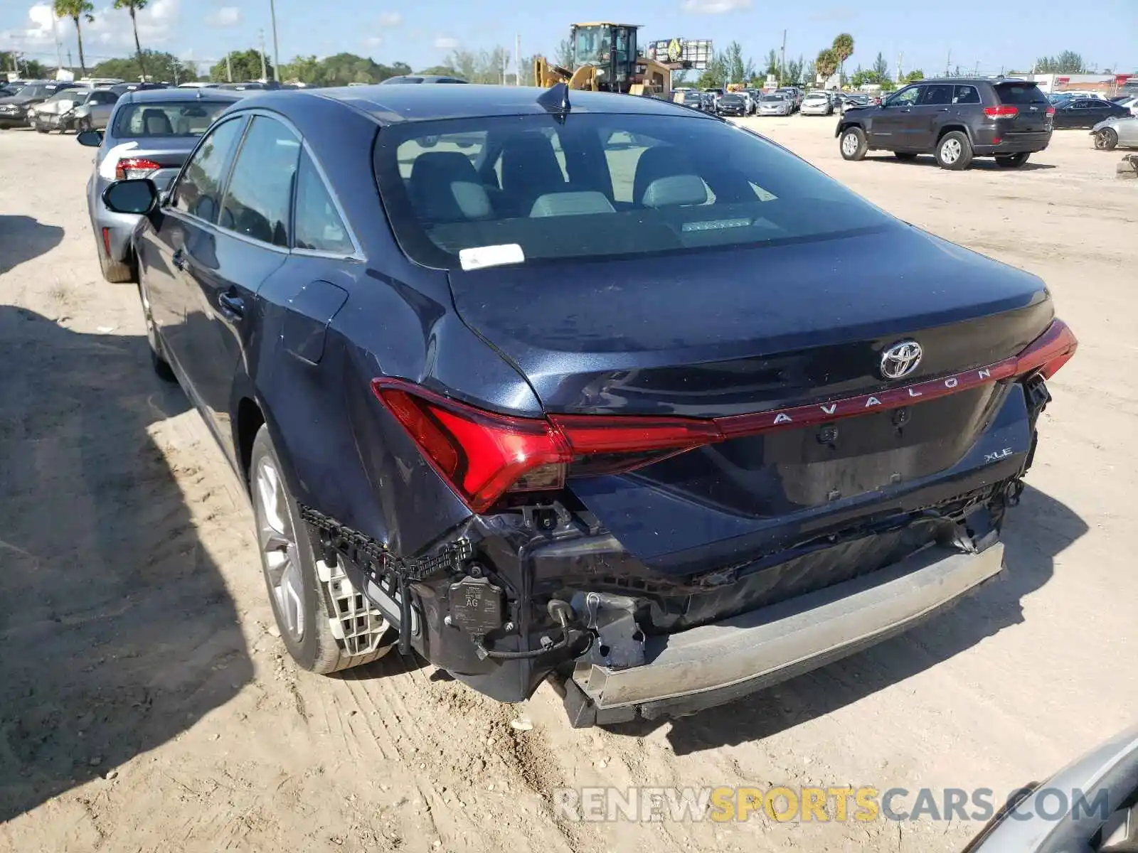 3 Photograph of a damaged car 4T1BZ1FB5KU002895 TOYOTA AVALON 2019