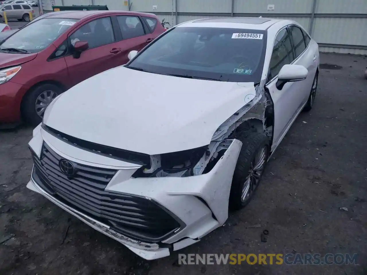 2 Photograph of a damaged car 4T1BZ1FB5KU032186 TOYOTA AVALON 2019