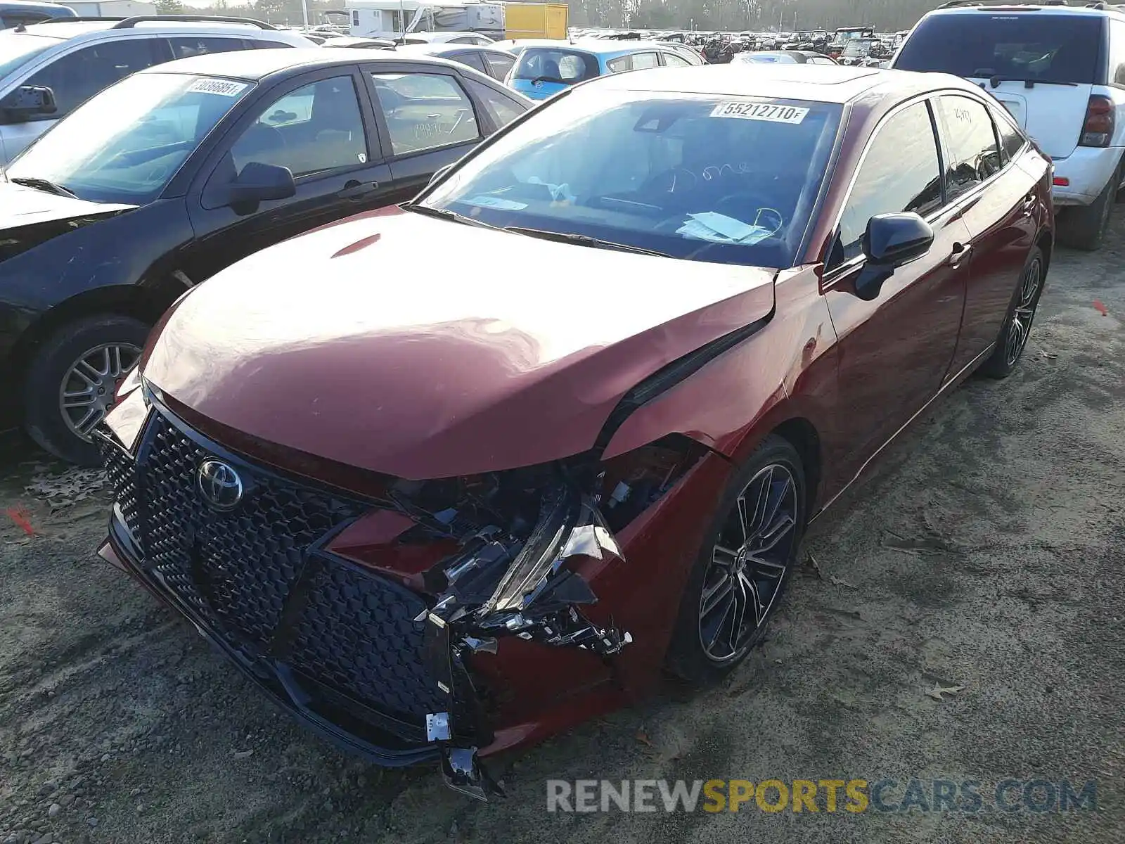 2 Photograph of a damaged car 4T1BZ1FB5KU033452 TOYOTA AVALON 2019